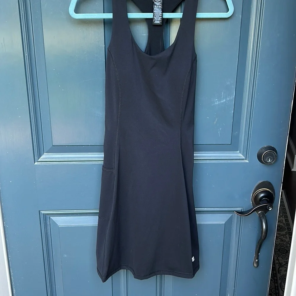 Sweaty Betty Black Racerback Tennis Dress - Picture 2 of 14